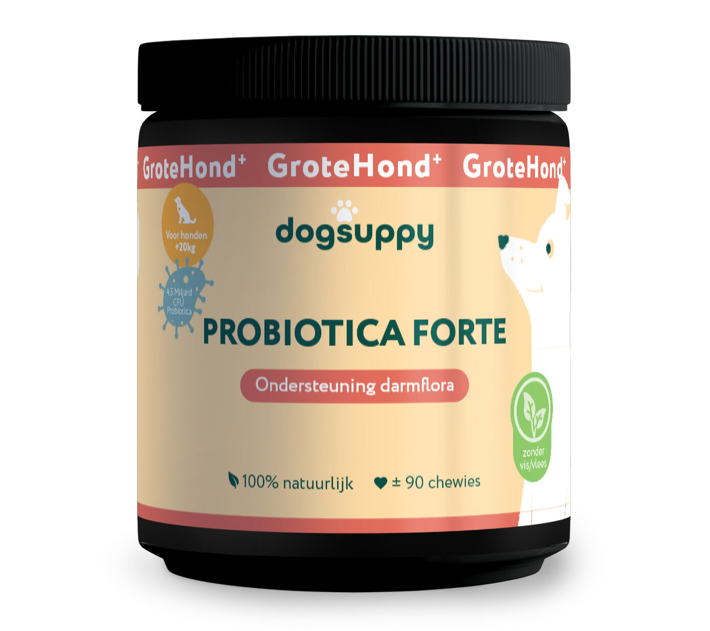 Dogsuppy Probiotica Forte - Darmflora- Grote hond van 20 kg Dogsuppy Probiotica Forte - Darmflora- Grote hond van 20 kg