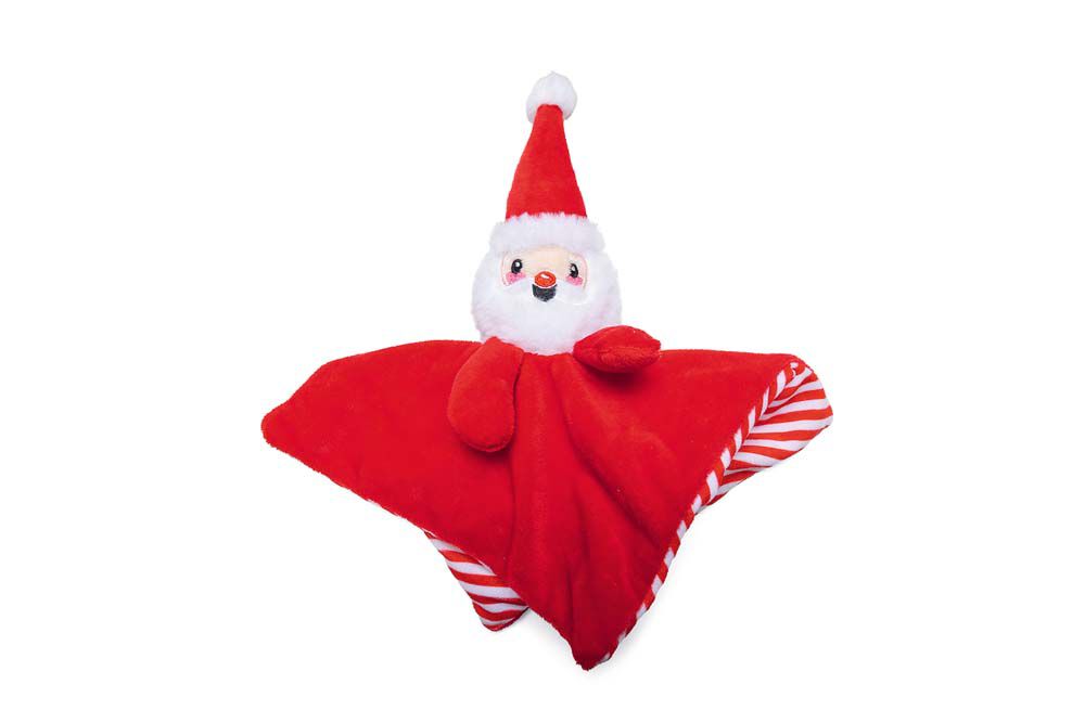Beeztees Doek Kerstman - Knuffel - Hondenspeelgoed - Rood - 1x15x1 cm