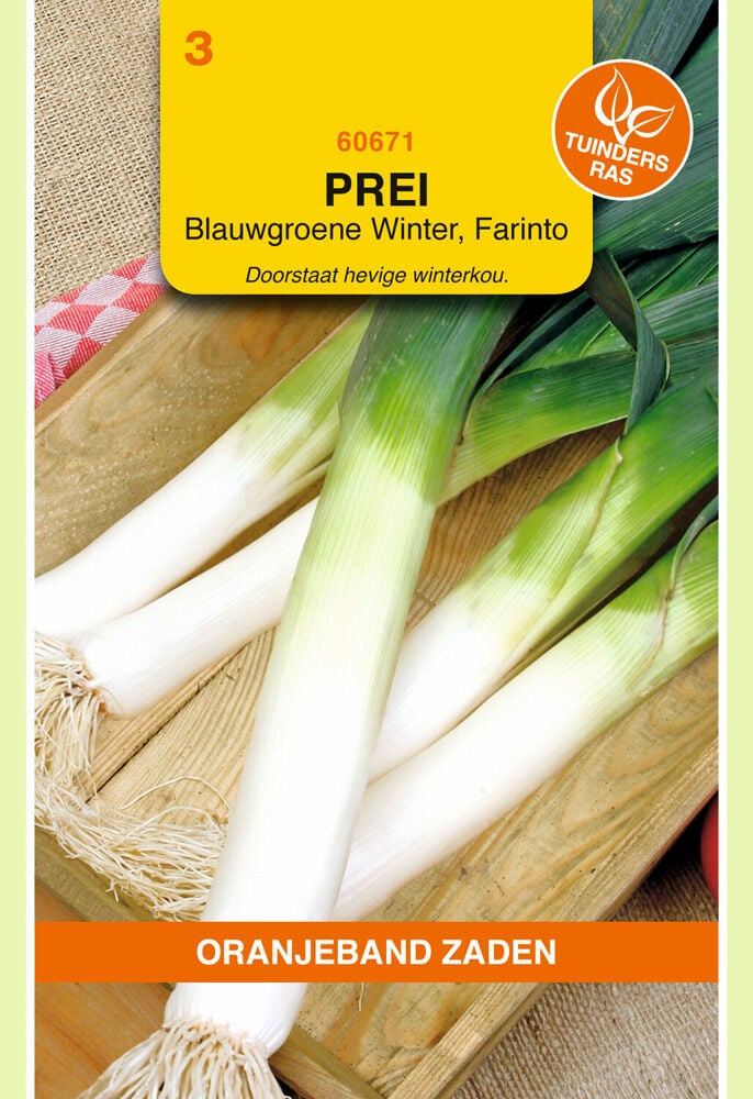 Oranjeband zaden Prei Blauwgroene Winter Farinto - Groentezaden