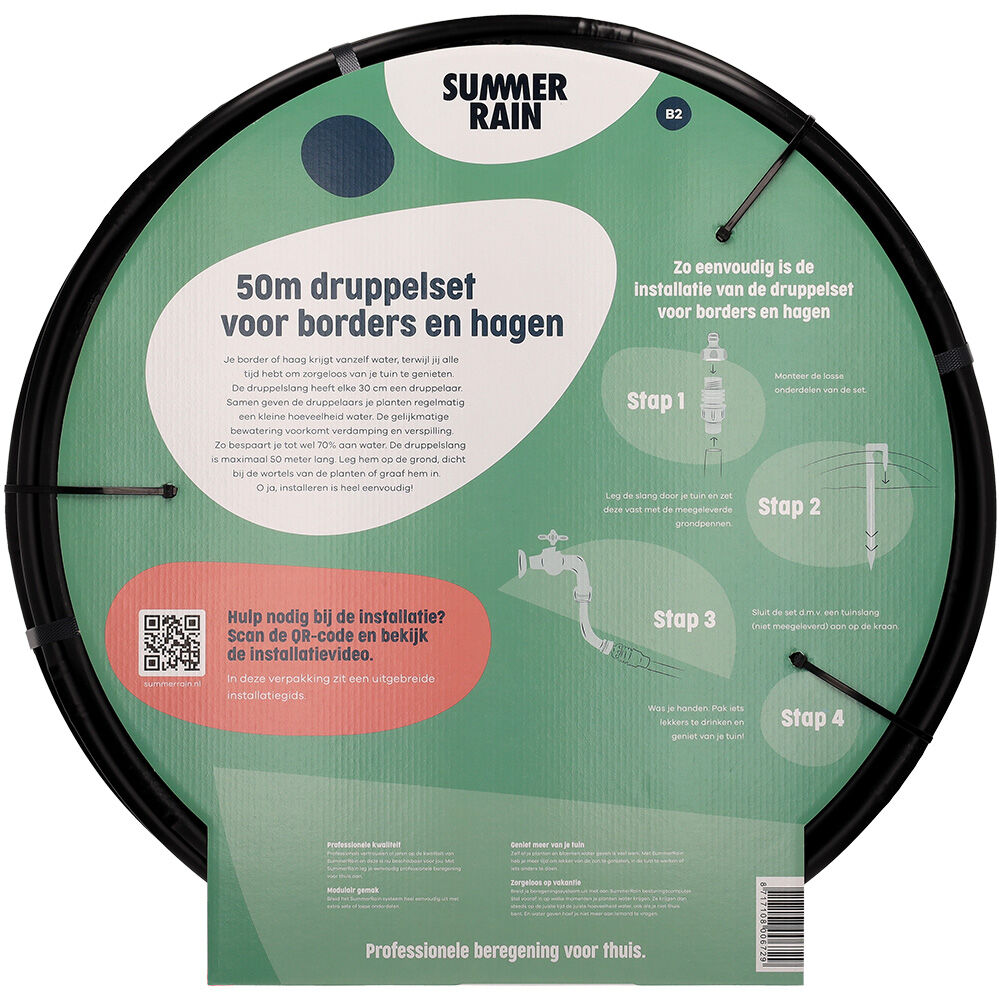 SummerRain Borders en hagen - Druppelset - 50m - 50 m