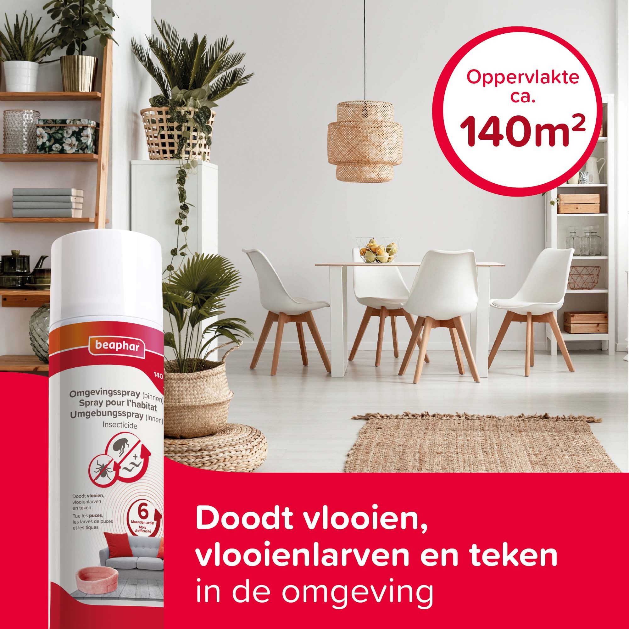 Beaphar - Teken en vlooien omgevingsspray - 500 Milliliter