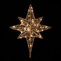 Fairybell Ster - Kerstboom Piek - 8 mm - 32 - Warm wit - 50 cm