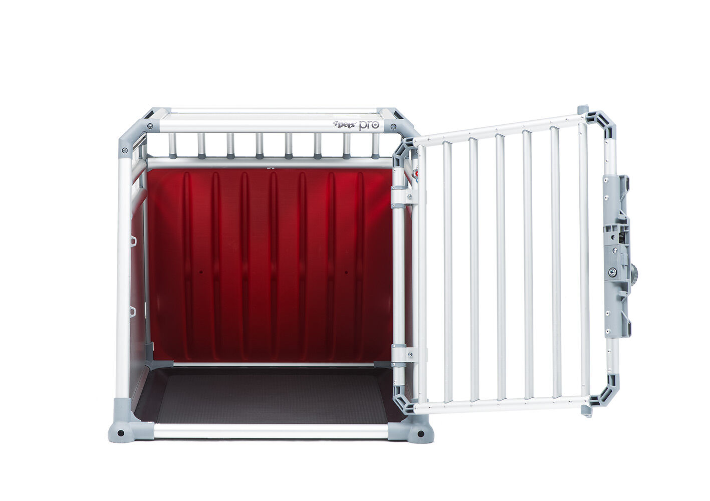 4Pets Pro 3 - Autobench Hond - chroom - 66x68x83.5 cm - M