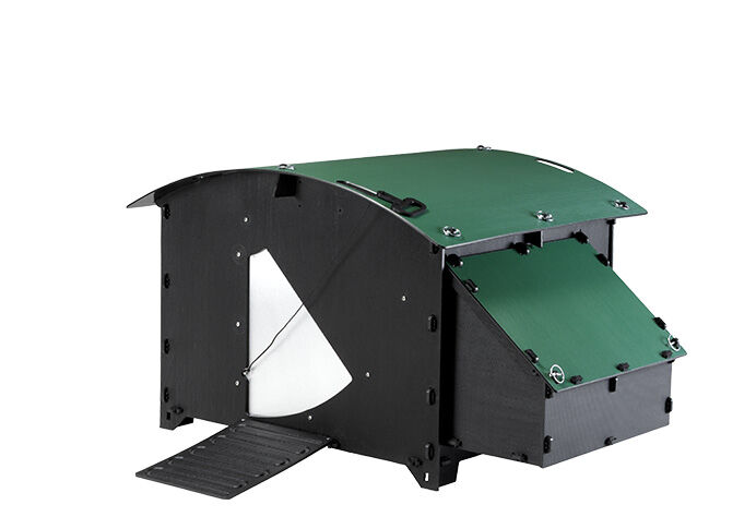 Nestera House - Kippenhok - tot 8 kippen - Zwart/Groen - Rechts - L Nestera House - Kippenhok - tot 8 kippen - Zwart/Groen - Rechts - L