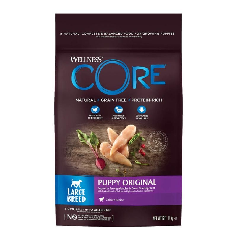 Wellness CORE Puppy Large-Breed - Hondenvoer - 10 Kilogram - kip