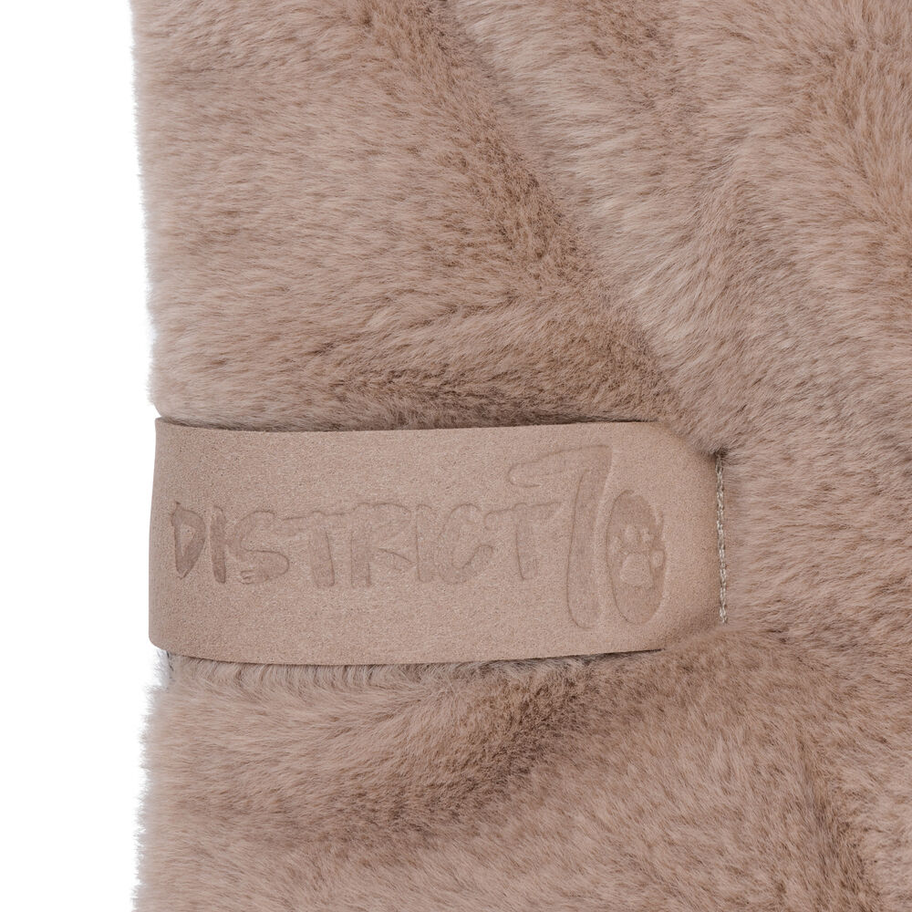 District 70 NUZZLE - Hondenmand - taupe - 17x75x75 cm - Klein