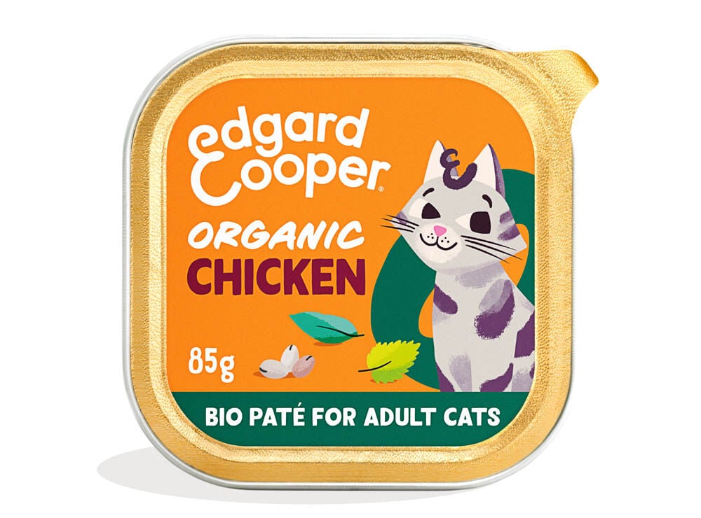Edgard & Cooper Paté Organisch - Kattenvoer - 85 Gram - kip