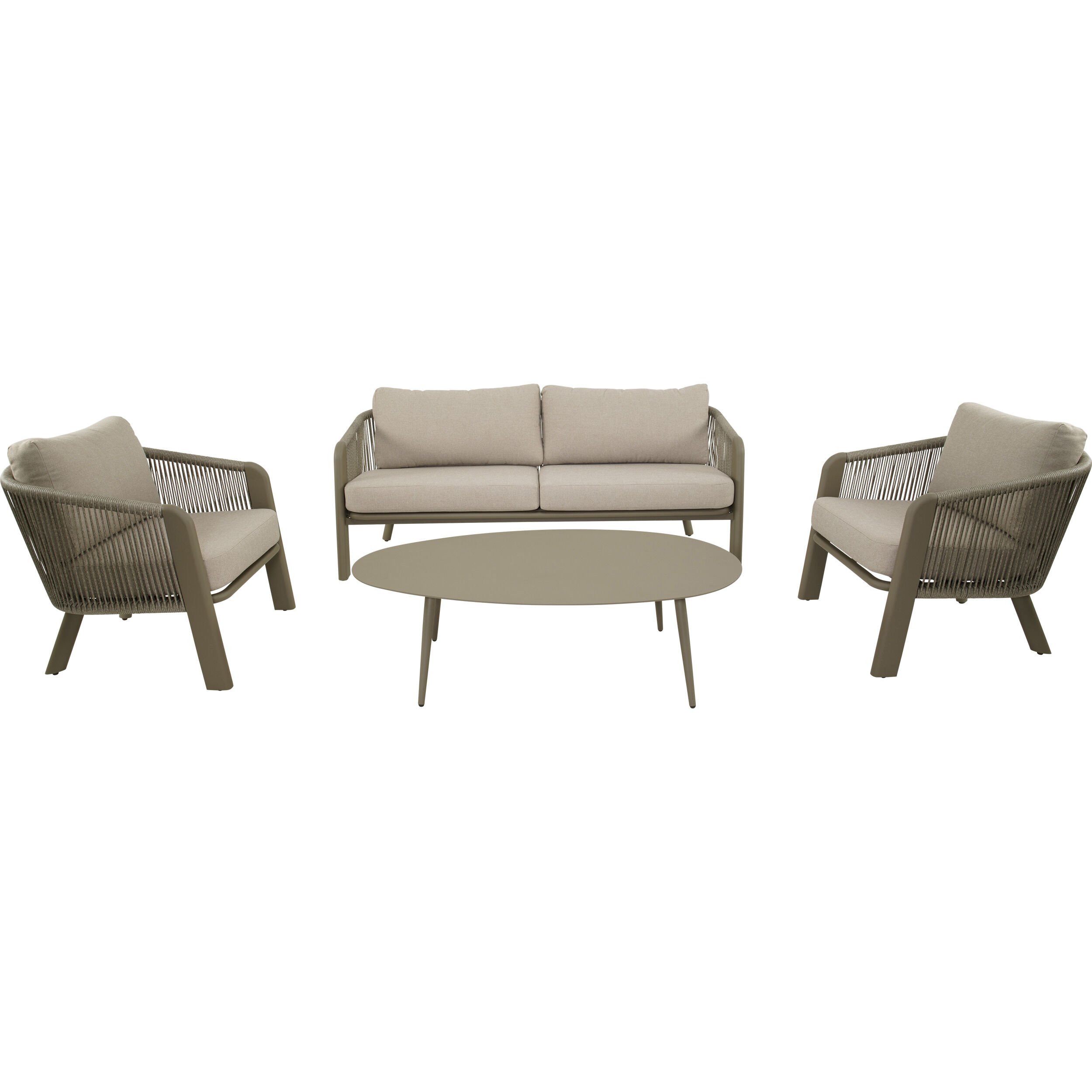 Lesli Living Tanoa - Loungeset - 208x48x77 cm
