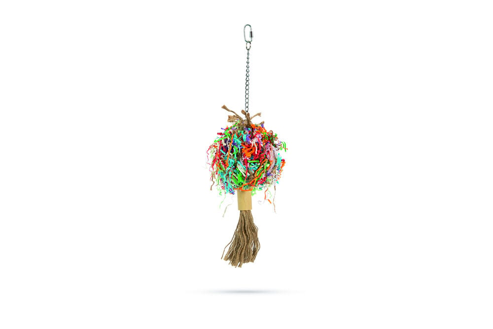 Beeztees Ovi Pluim - Vogelspeeltje - Assorti - 41x11 cm Beeztees Ovi Pluim - Vogelspeeltje - Assorti - 41x11 cm