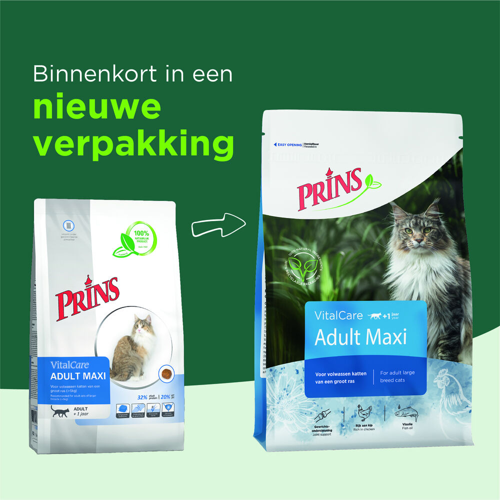 Prins Vital Care Adult maxi - Kattenvoer - 1.5 Kilogram - gevogelte
