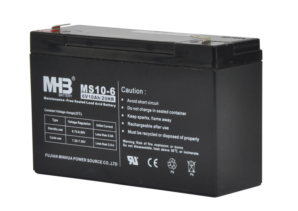 Gallagher - Batterij - voor S40 - 9.4 cm - Zwart - 6V - 15.1 cm