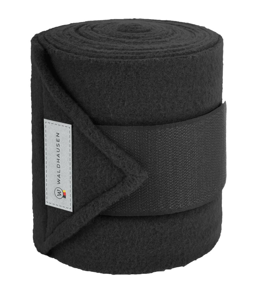 Waldhausen Bandage - Fleece - 4 stuks - Beenbescherming - Zwart - 300 cm