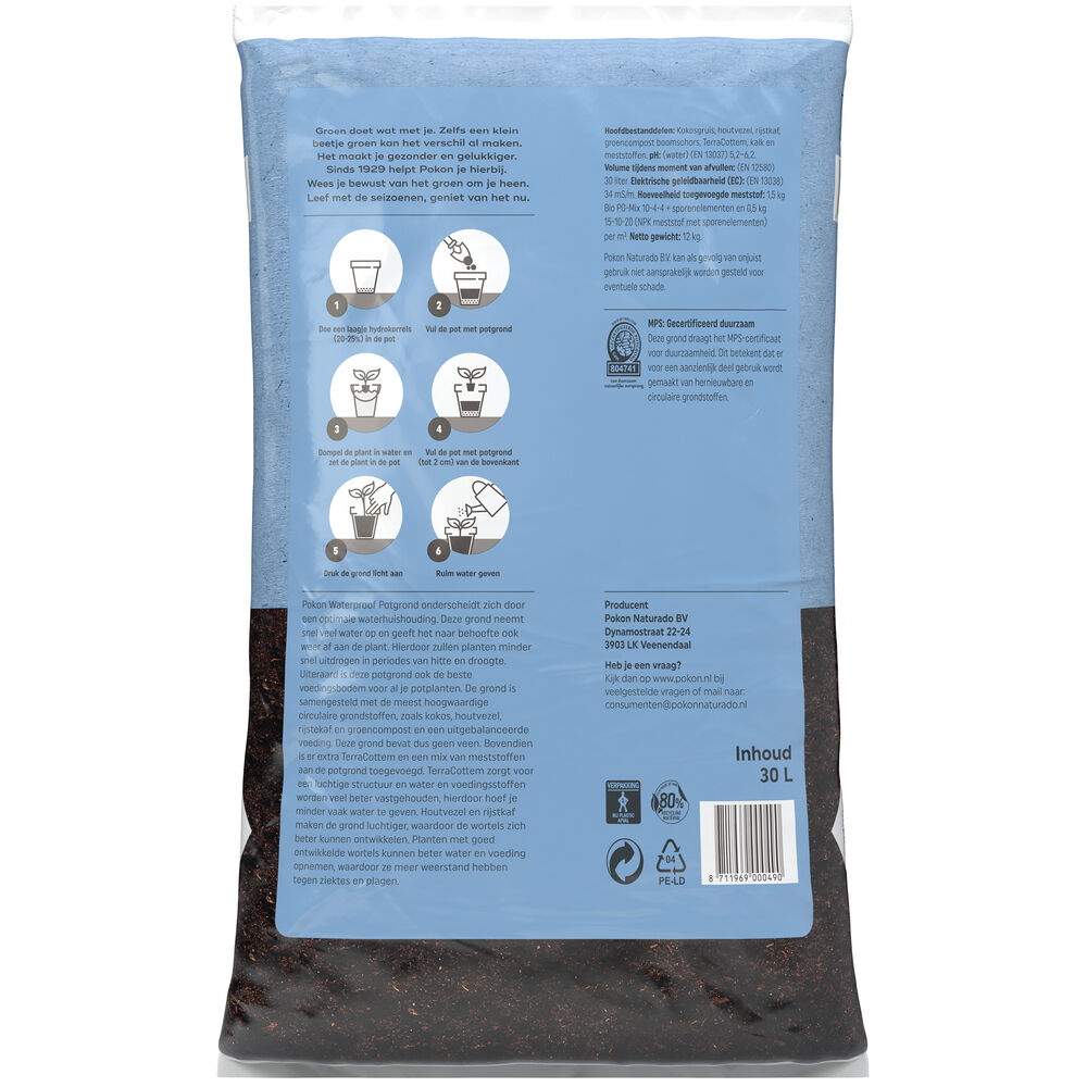Pokon Waterproof - Potgrond - 30 Liter