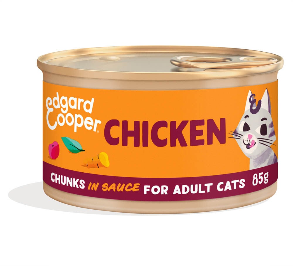 Edgard & Cooper Stukjes in saus - Kattenvoer - 85 Gram - kip Edgard & Cooper Stukjes in saus - Kattenvoer - 85 Gram - kip