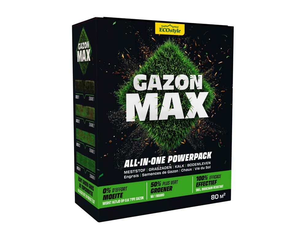 ECOstyle GazonMax - Gazonmest - 80 m2 - 4 Kilogram ECOstyle GazonMax - Gazonmest - 80 m2 - 4 Kilogram