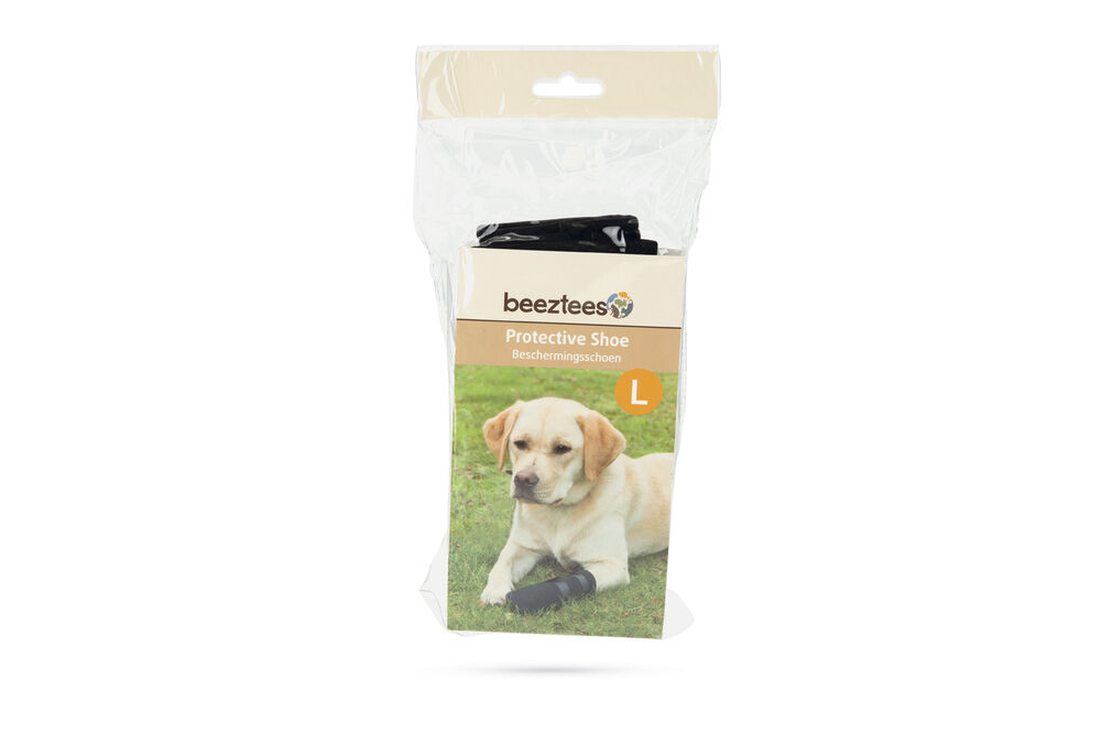 Beeztees - Beschermingsschoen Hond - 2 Stuks - Zwart - L