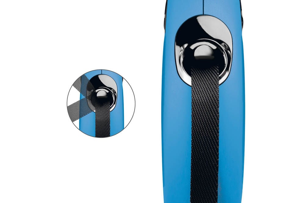 Flexi New Classic Band - Rollijn - Hondenriem - blauw - S - 500 cm