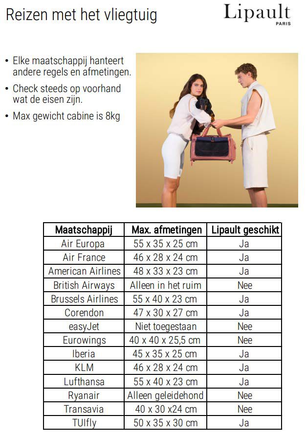 Lipault City Plume - Honden- Kat - Reistas - roze - 23x45x28 cm