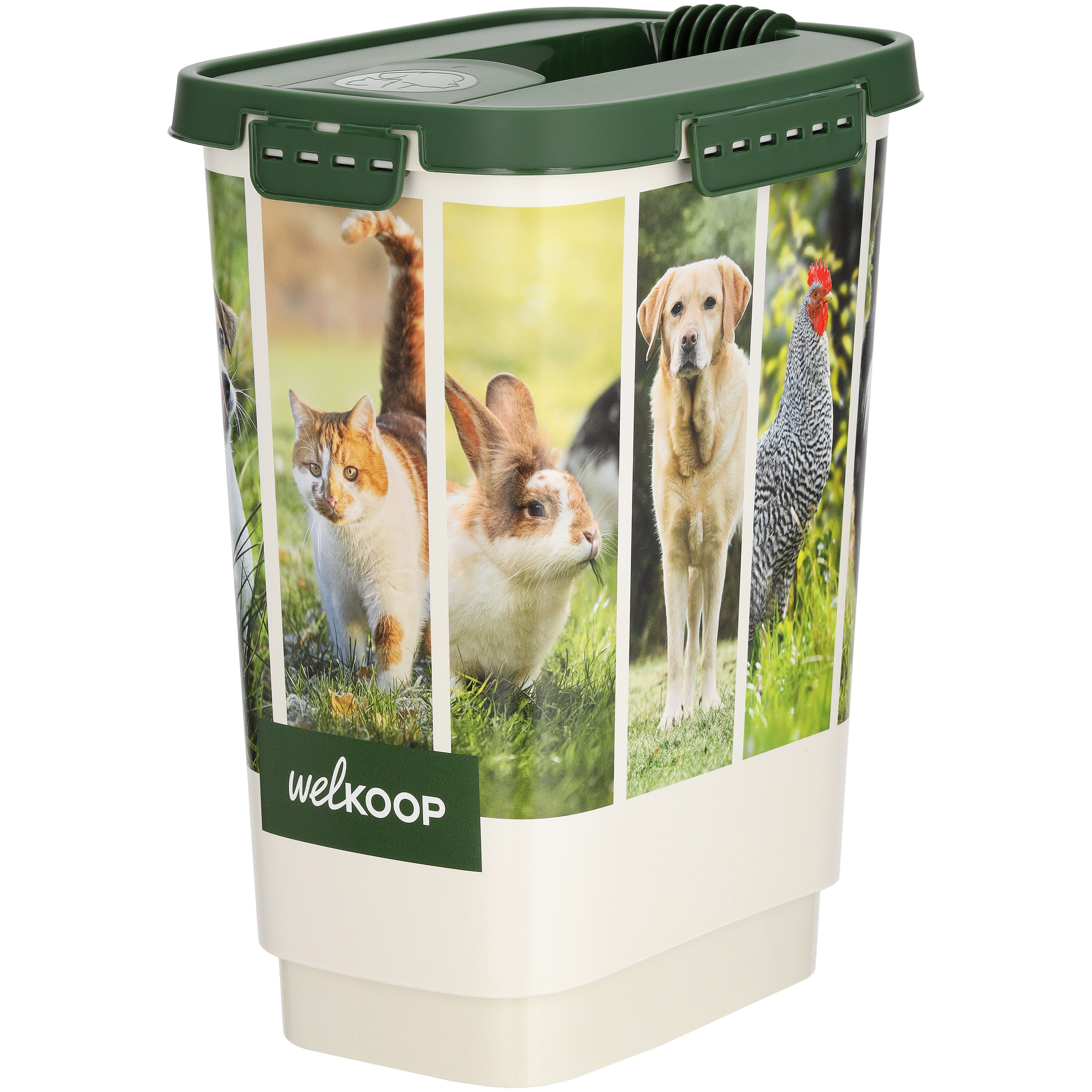 Welkoop - Voerton - 10 Liter - Wit Groen