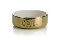 Beeztees Cat Gold - Voer of drinkbak - Goud - 4x11x11.5 cm