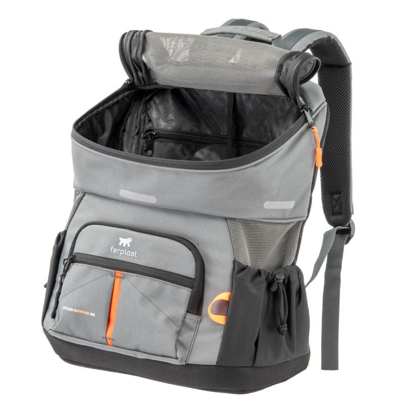 Ferplast Voyager Carrier Pro 400 - Draagtas - Grijs - 41x23 cm