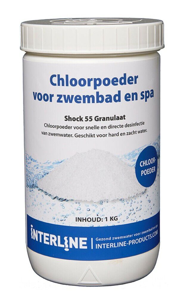 Interline Shock 55 chloorgranulaat - 1 Kilogram Interline Shock 55 chloorgranulaat - 1 Kilogram