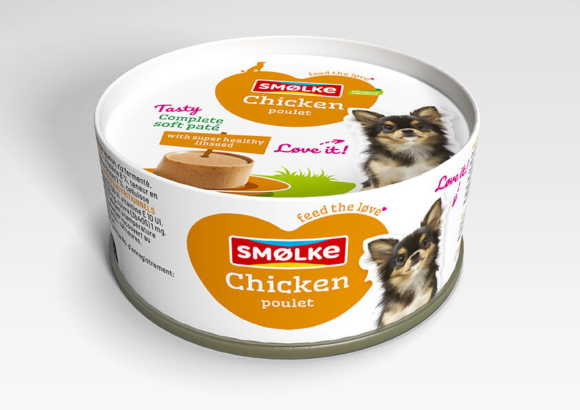 Smolke Complet Soft Paté - Hondenvoer - 125 Gram - kip