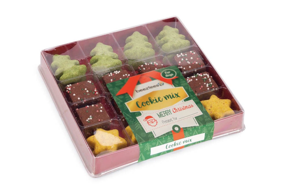 Beeztees mix - Kerstkoekjes - doos Beeztees mix - Kerstkoekjes - doos