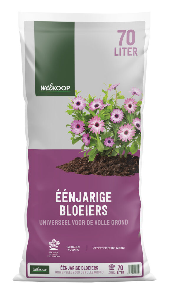 Welkoop Eenjarige bloeiers Universeel - Potgrond 70L Pallet - 39 Stuks