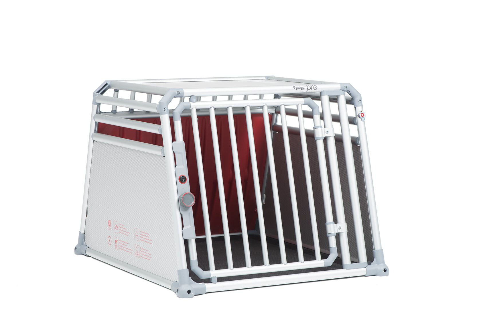 4Pets Pro 4 - Autobench Hond - chroom - 66x81581.5x93.5 cm - L