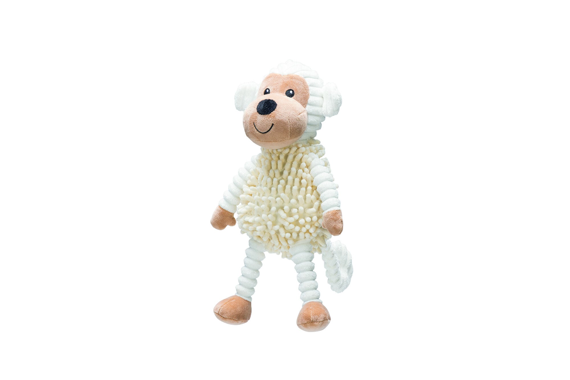 Beeztees Eco Aap Jeppe - Knuffel - Hondenspeelgoed - beige