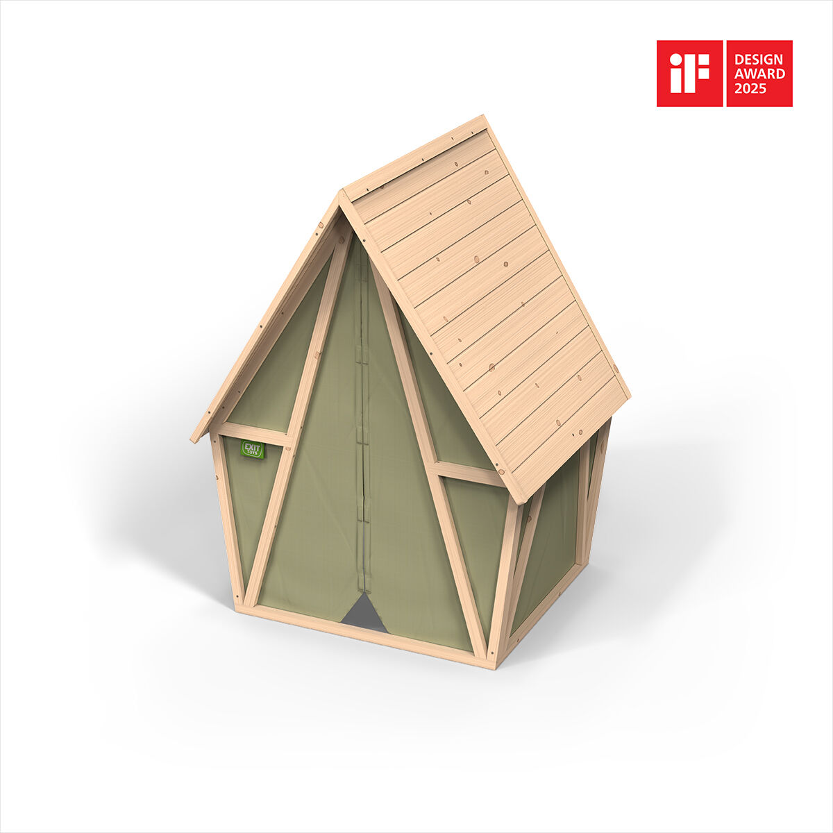 Exit Yuki 100 - Speelhuisje - Groen - Hout|Stof