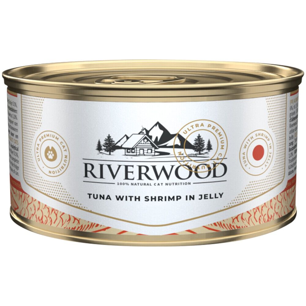 Riverwood - Kattenvoer - Garnaal - 85 Gram - Garnaal