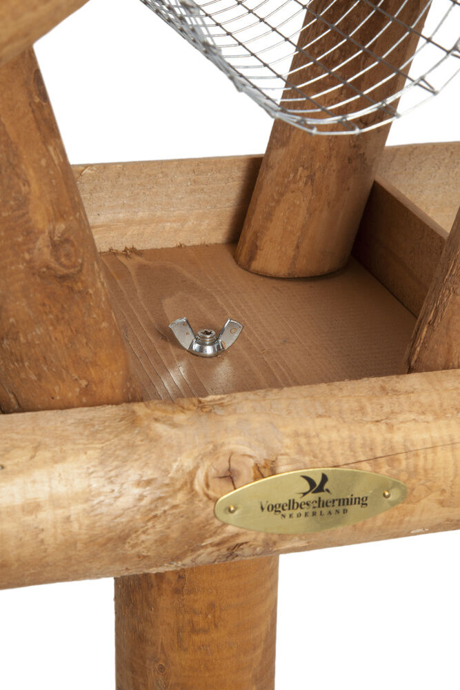 Vogelbescherming Voederhuis op paal -  Met Pindakaashouder