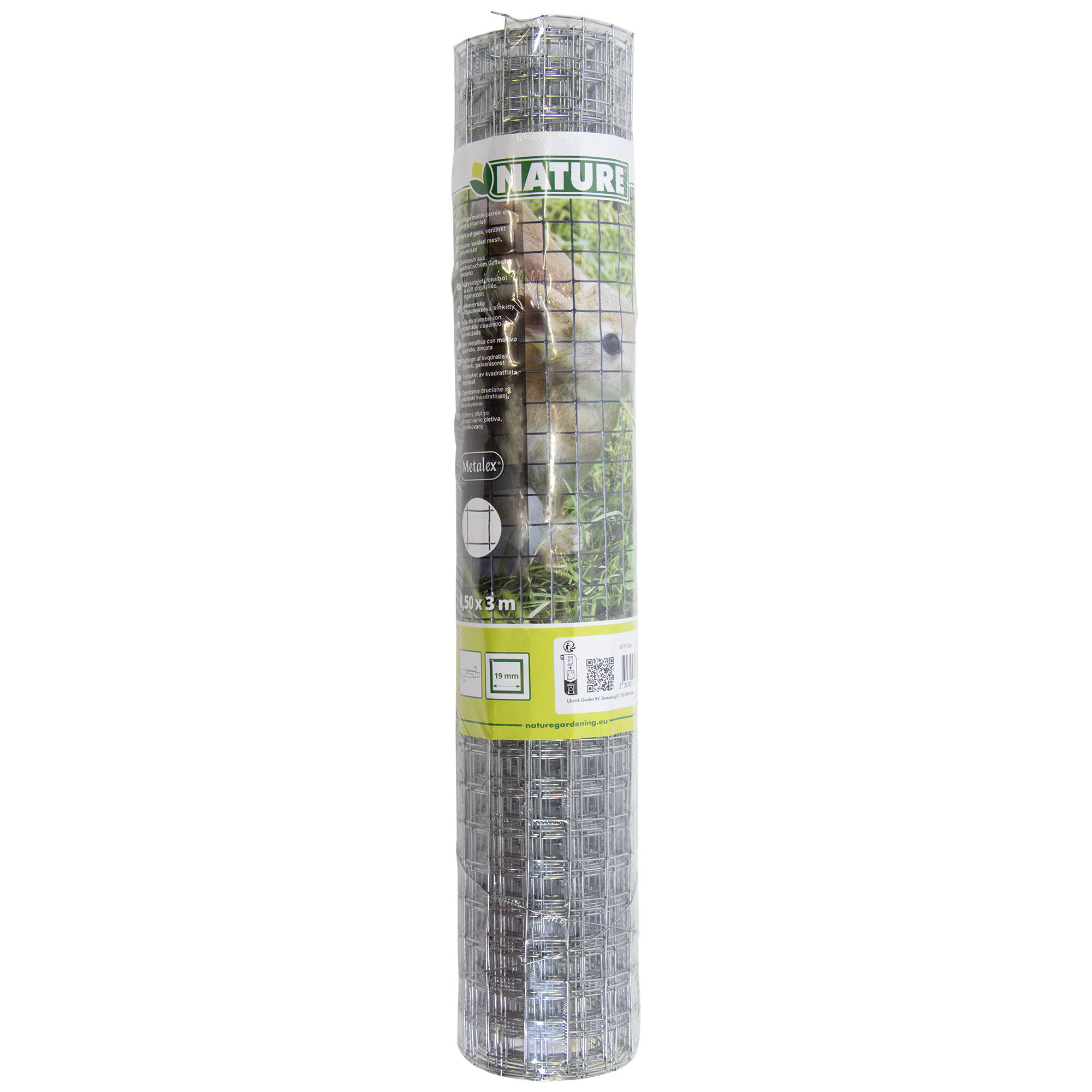 Nature vierkant verzinkt 19mm - Gaas - 50 cm - 50x300 cm - 300 cm Nature vierkant verzinkt 19mm - Gaas - 50 cm - 50x300 cm - 300 cm