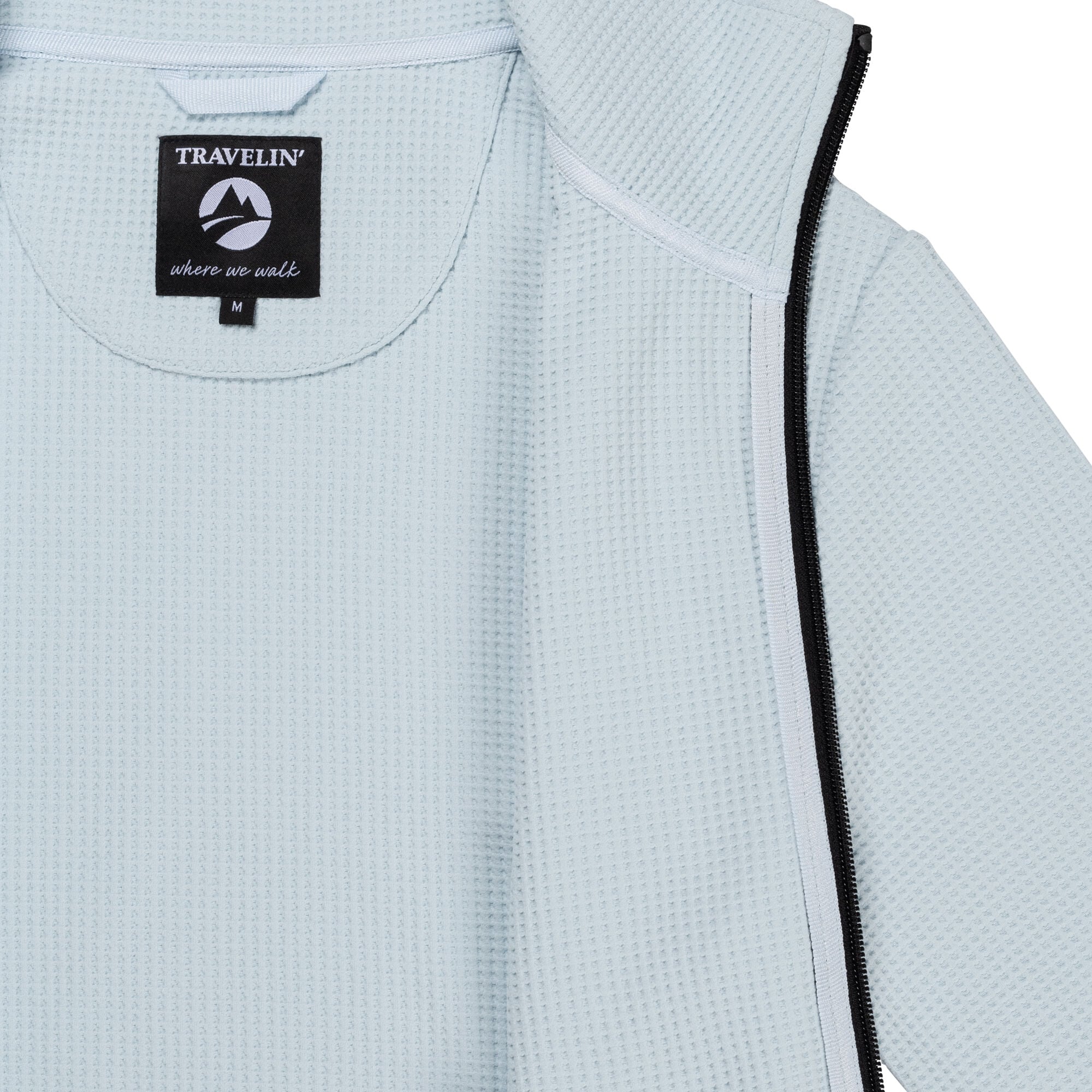 Travelin Pia Cardigan - Vest - Lichtblauw - 3XL
