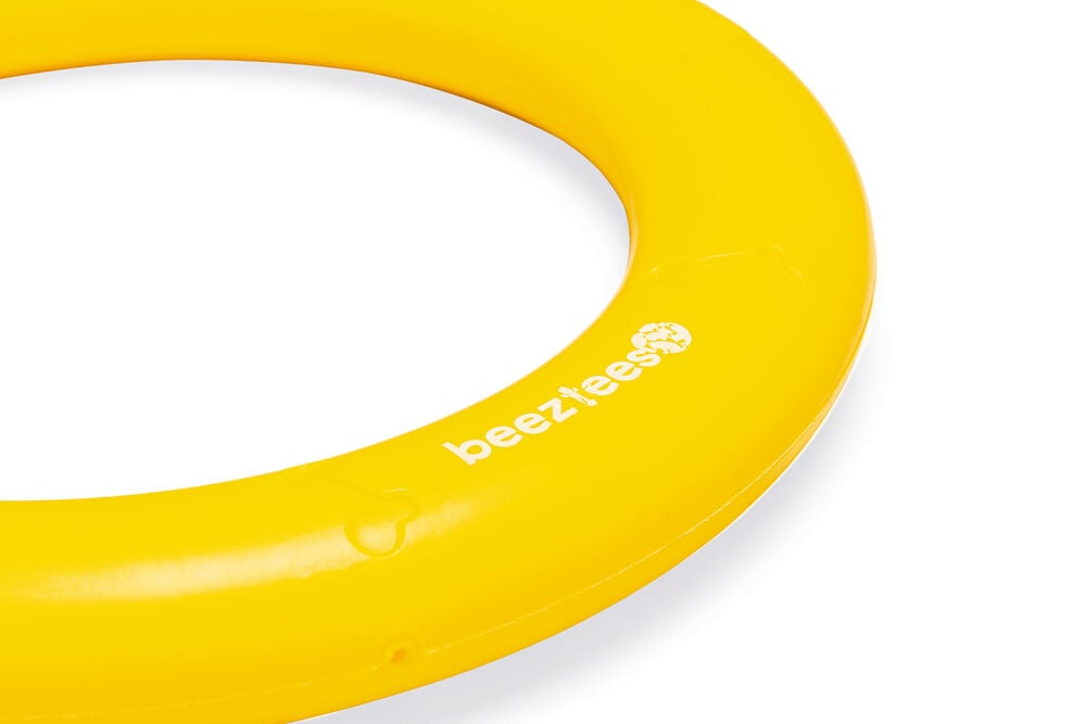 Beeztees Apporteerspeelgoed ring - Hondenspeelgoed - Geel - 29.9x21.9x2.8 cm