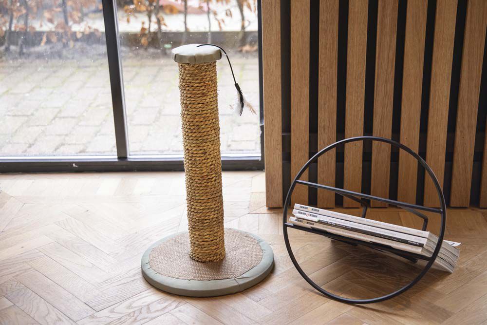 Beeztees Rofra - Krabpaal - Groen Beige - 10x30x10 cm