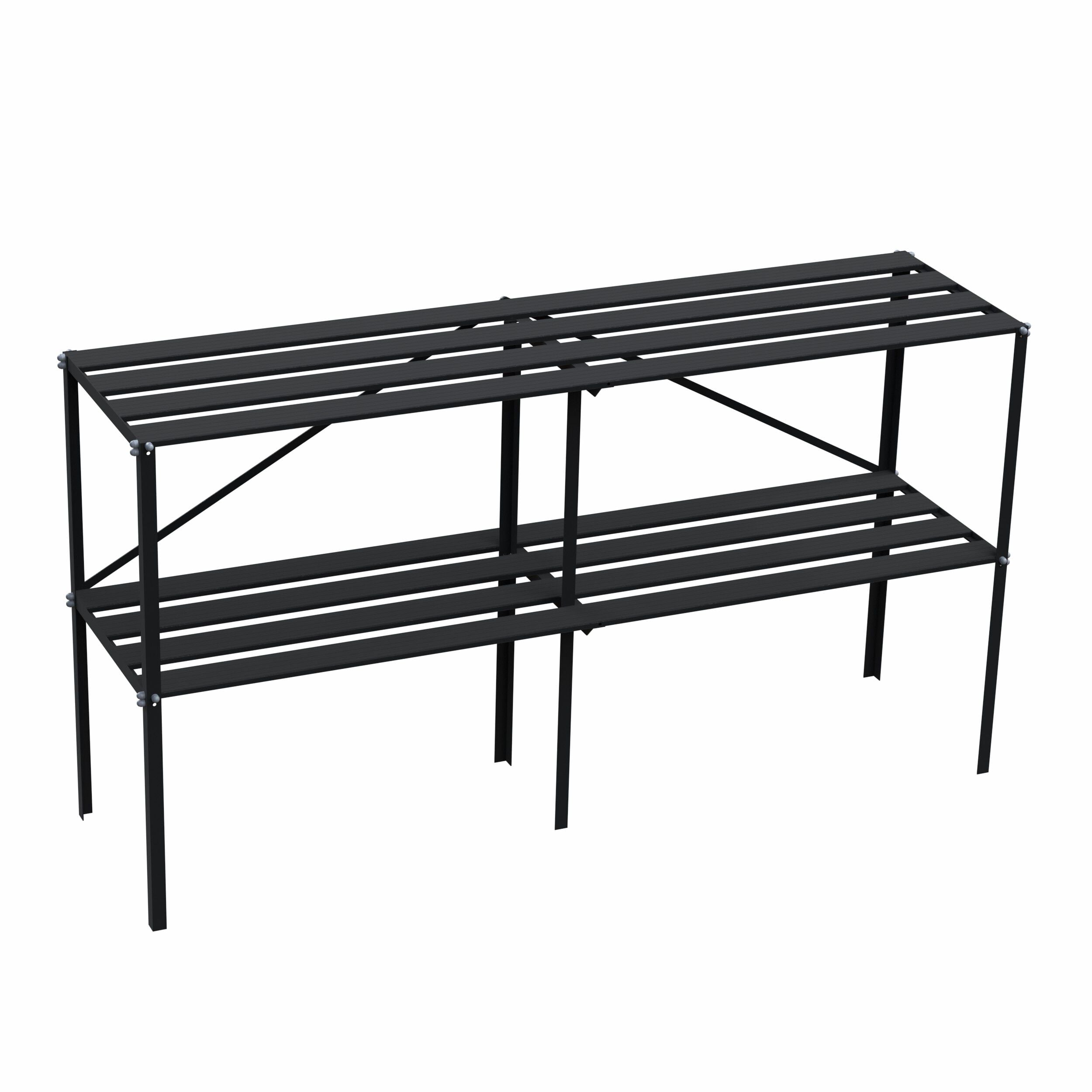 Royal Well - Kweektafel - Zwart - 90x185x45 cm