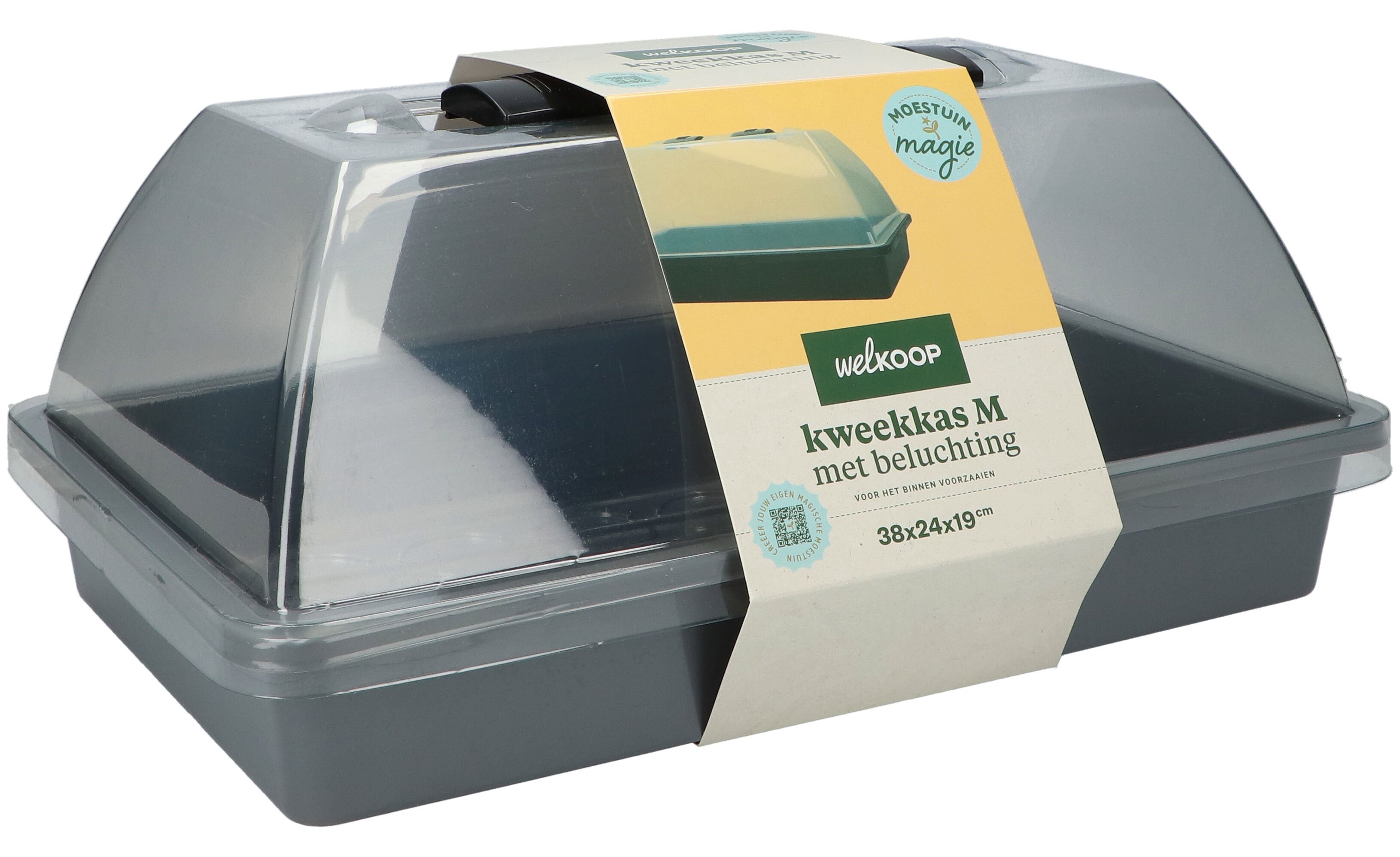 Welkoop Moestuin Magie - Kweekbak Belucht - 19x38x24 cm