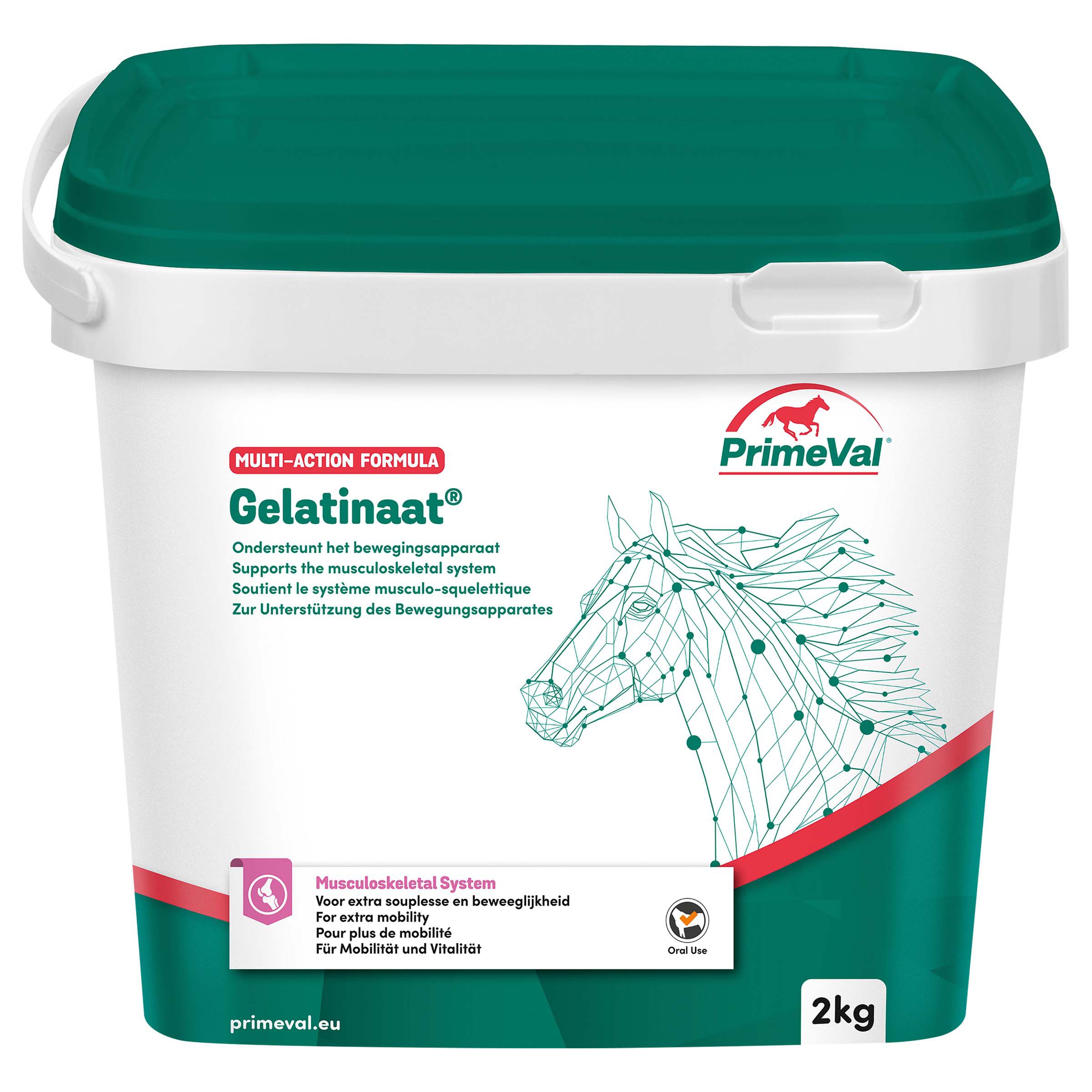 Primeval Gelatinaat - Gewrichtsupplement - Paard - 2 Kilogram - Doos - paard Primeval Gelatinaat - Gewrichtsupplement - Paard - 2 Kilogram - Doos - paard