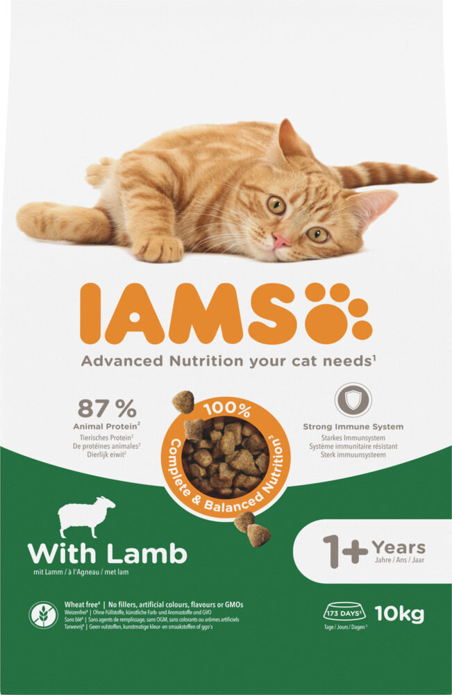 IAMS Adult - Kattenvoer - 10 Kilogram - lam IAMS Adult - Kattenvoer - 10 Kilogram - lam
