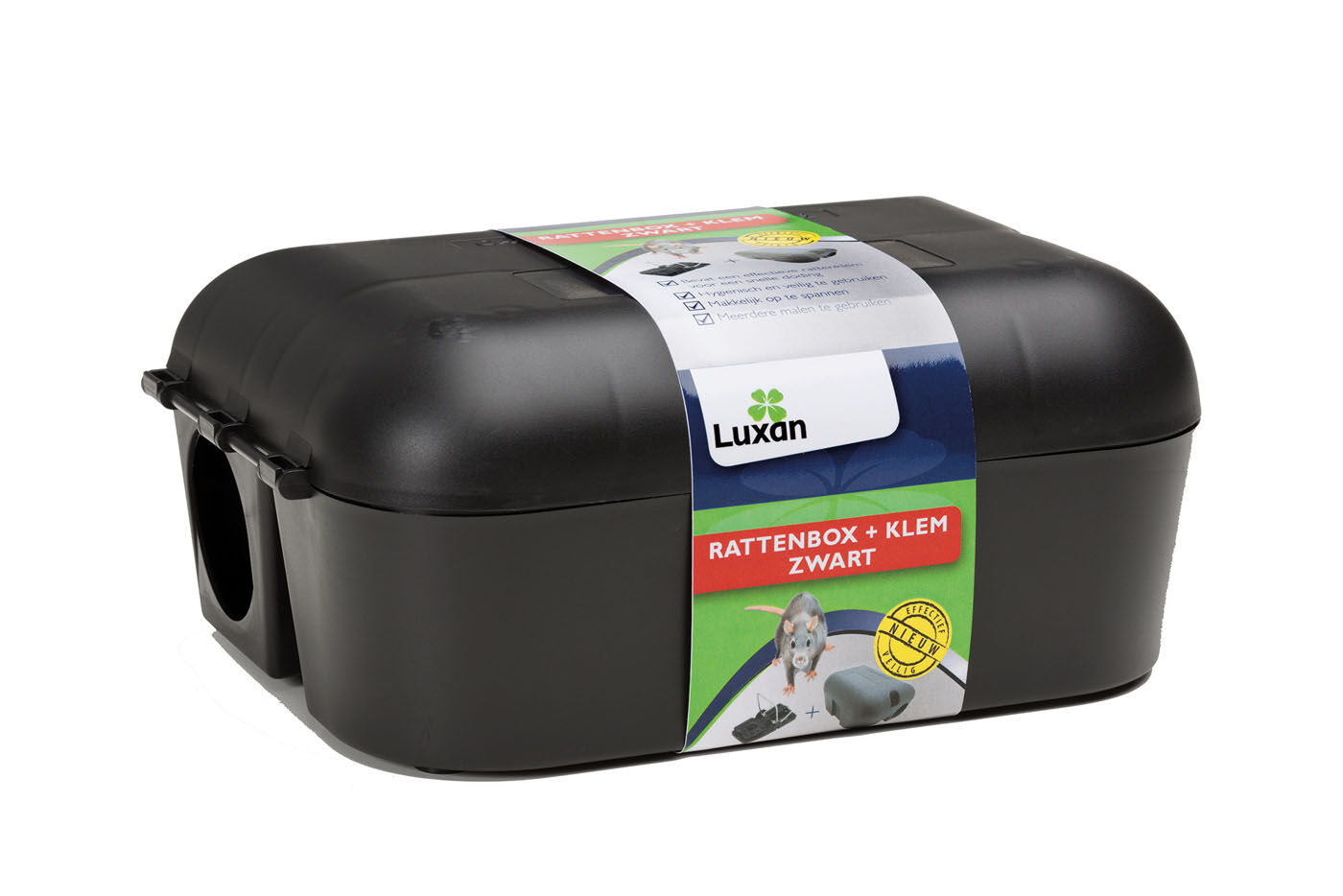 Luxan Rattenbox met klem - Tegen ratten Luxan Rattenbox met klem - Tegen ratten