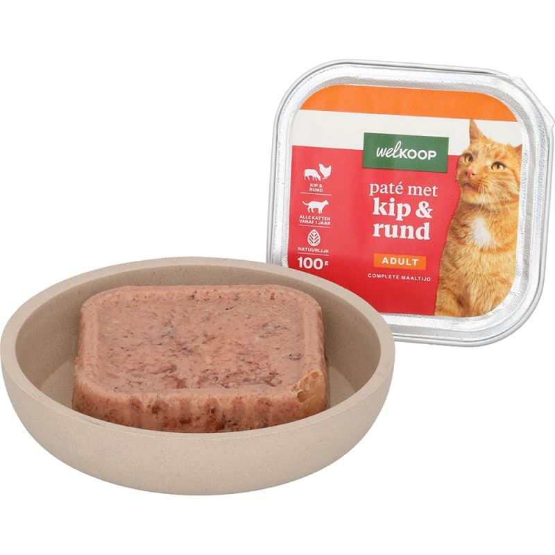 Welkoop Pate - Kattenvoer - 100 Gram - rund