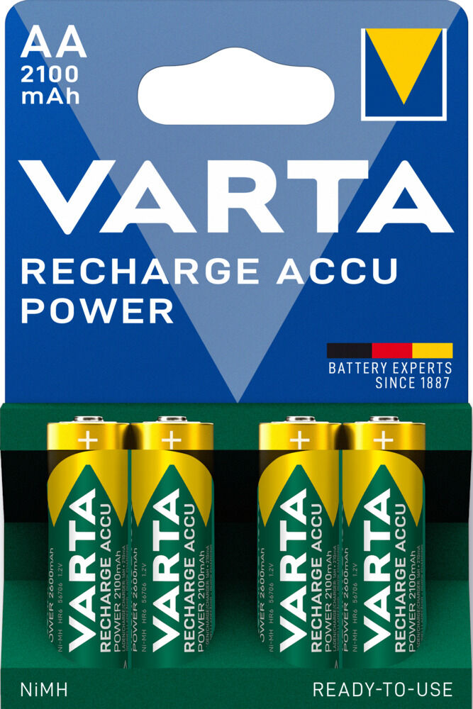 Varta AA 2100mAh Oplaadbaar - Batterij Varta AA 2100mAh Oplaadbaar - Batterij
