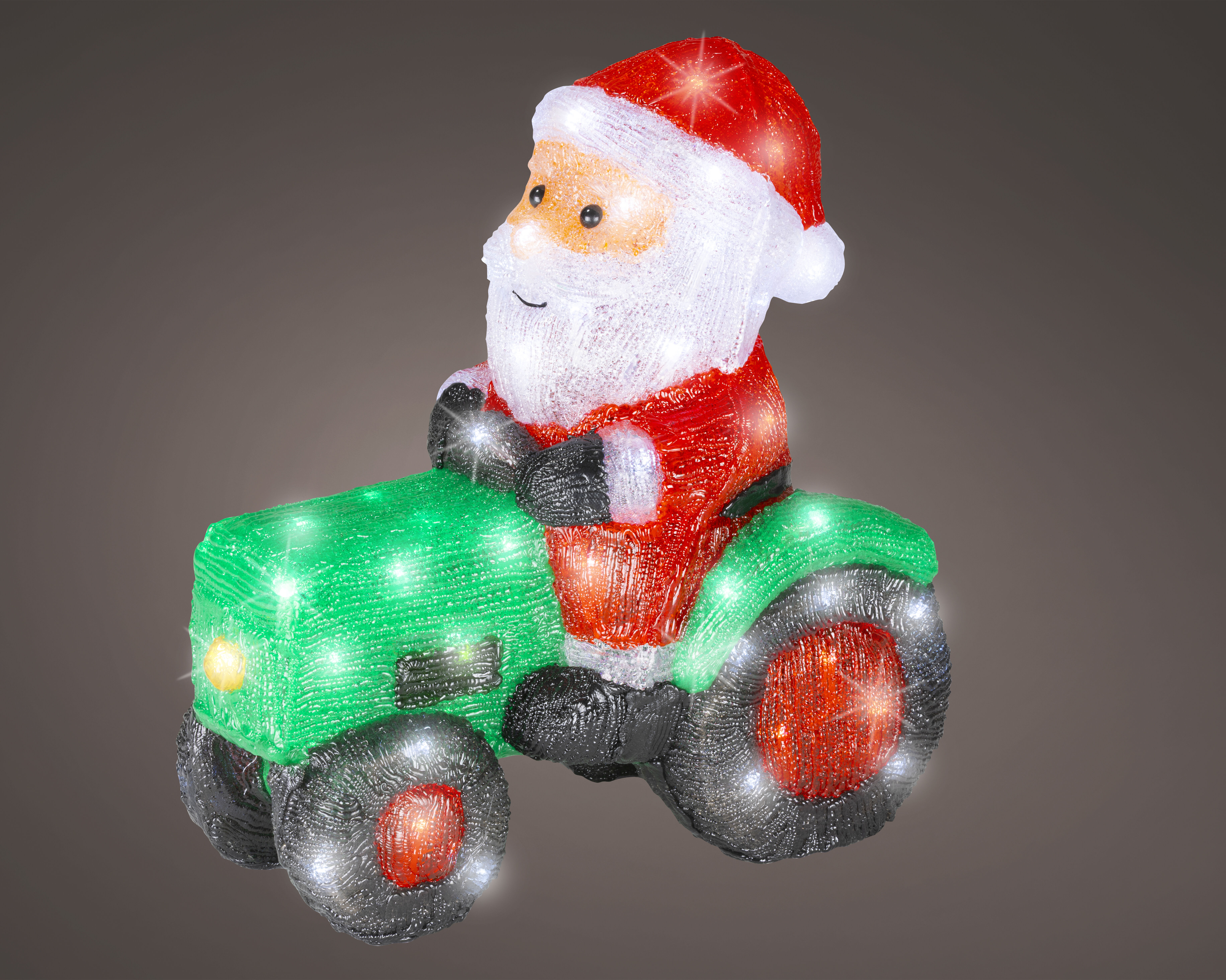 Lumineo LED Tractor - Kerstverlichting - 80 - Koel wit - 39 cm