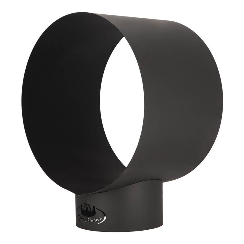 Fancy Flames - Houtopslag Rond - Zwart - Zwart