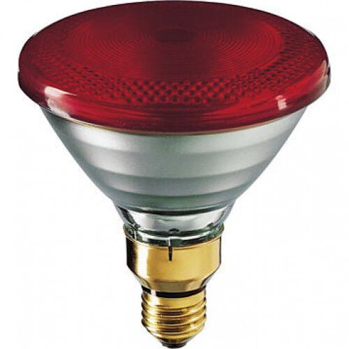 Philips PAR38 IR 175W - Warmtelamp - Rood - 14x11x11 cm - 175 W Philips PAR38 IR 175W - Warmtelamp - Rood - 14x11x11 cm - 175 W