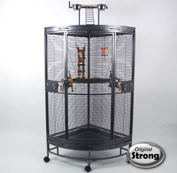 STRONG Villa Nadia XL - Papegaaienkooi - Grijs STRONG Villa Nadia XL - Papegaaienkooi - Grijs