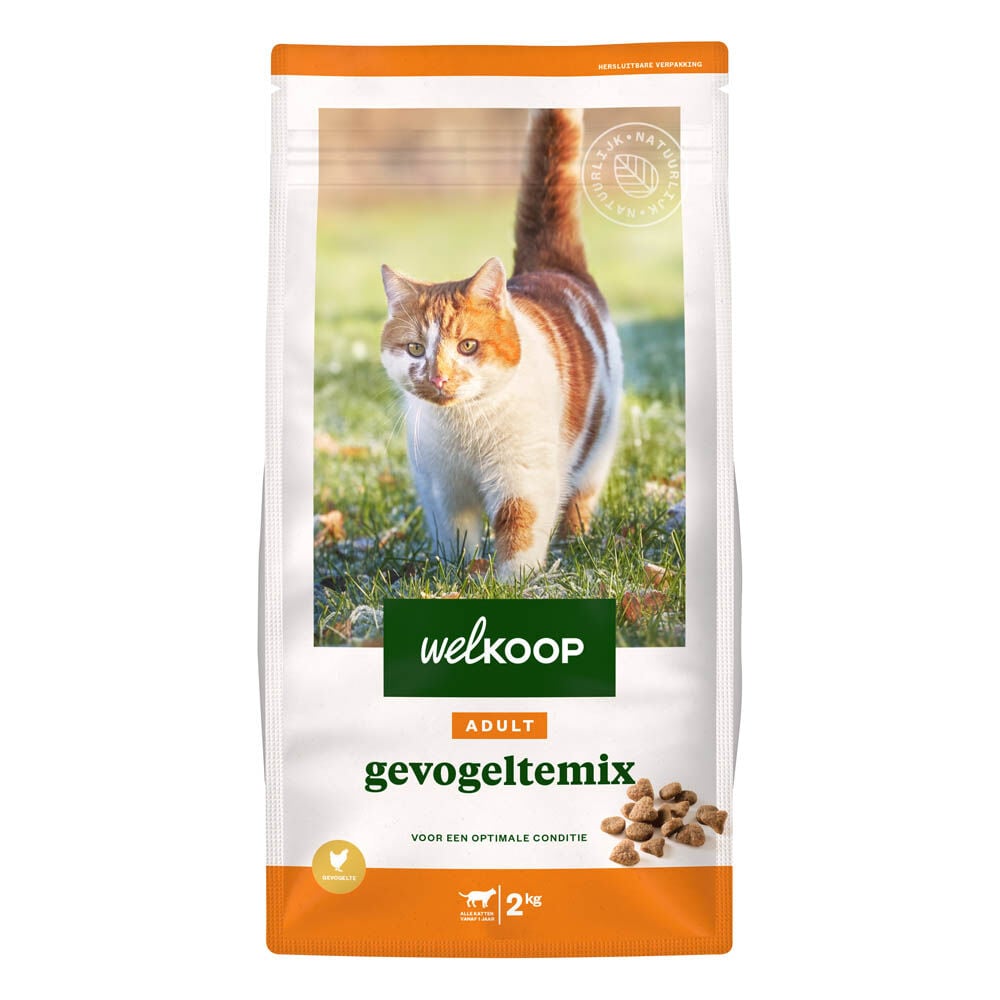 Welkoop Adult - Kattenvoer - 2 Kilogram - gevogelte Welkoop Adult - Kattenvoer - 2 Kilogram - gevogelte